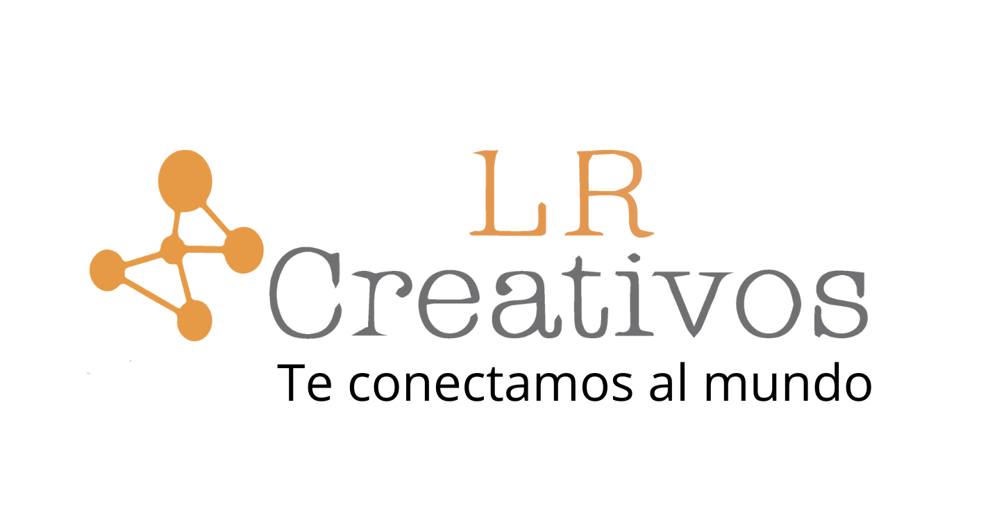 Te conctamos al mundo Logotipo Diseño Web LR Creativos