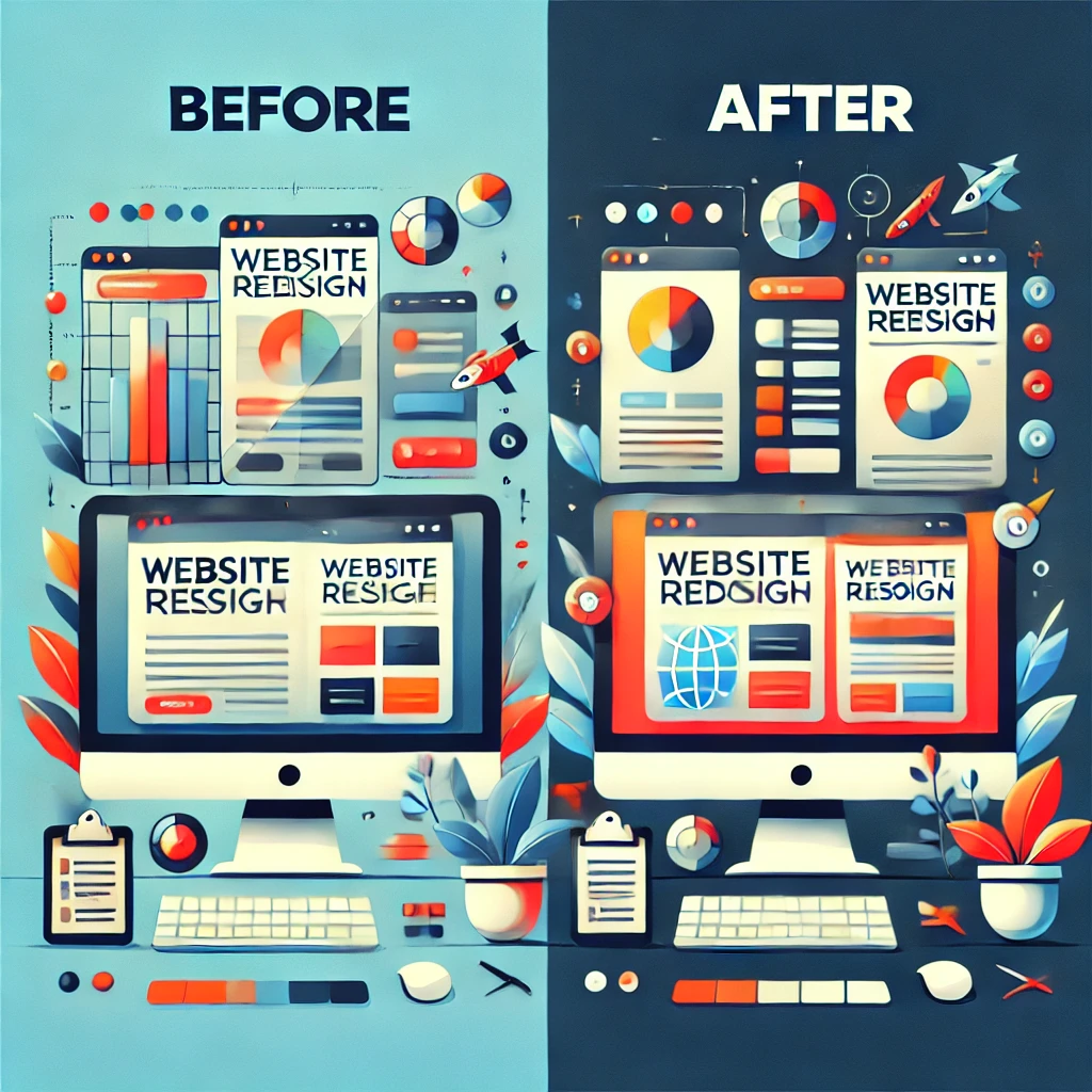 Image-rediseño-web-lr-creativos Infografía de un antes y un después para un rediseño web en Fuerteventura